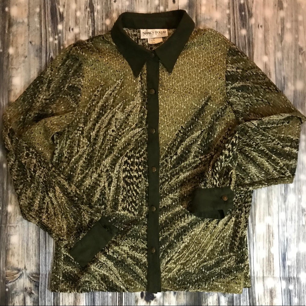 Green Vintage top